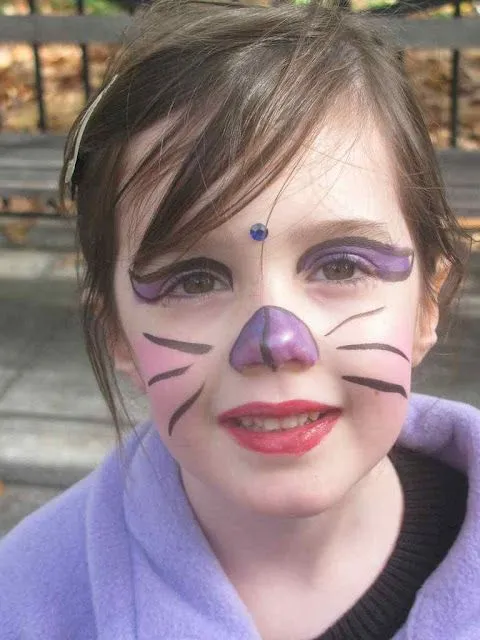 Maquillajes fáciles de gato para niños en Halloween