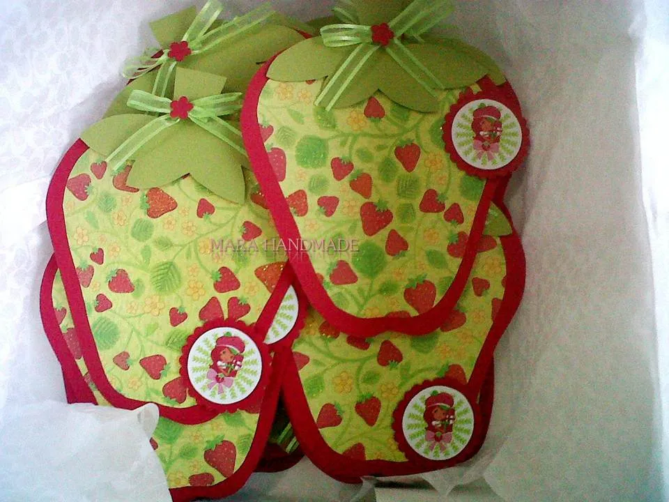 Mara Handmade Cards: INVITACION ROSITA FRESITA (STRAWBERRY SHORTCAKE)