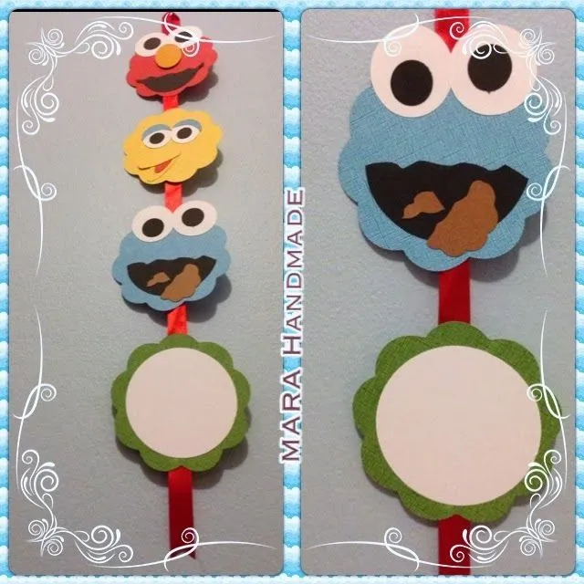 Mara Handmade : Invitación Elmo y Plaza Sésamo