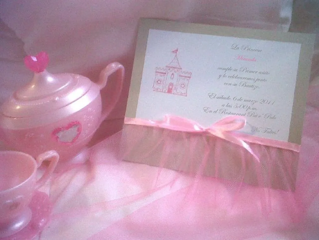 Mara Handmade : Invitaciones de Princesa