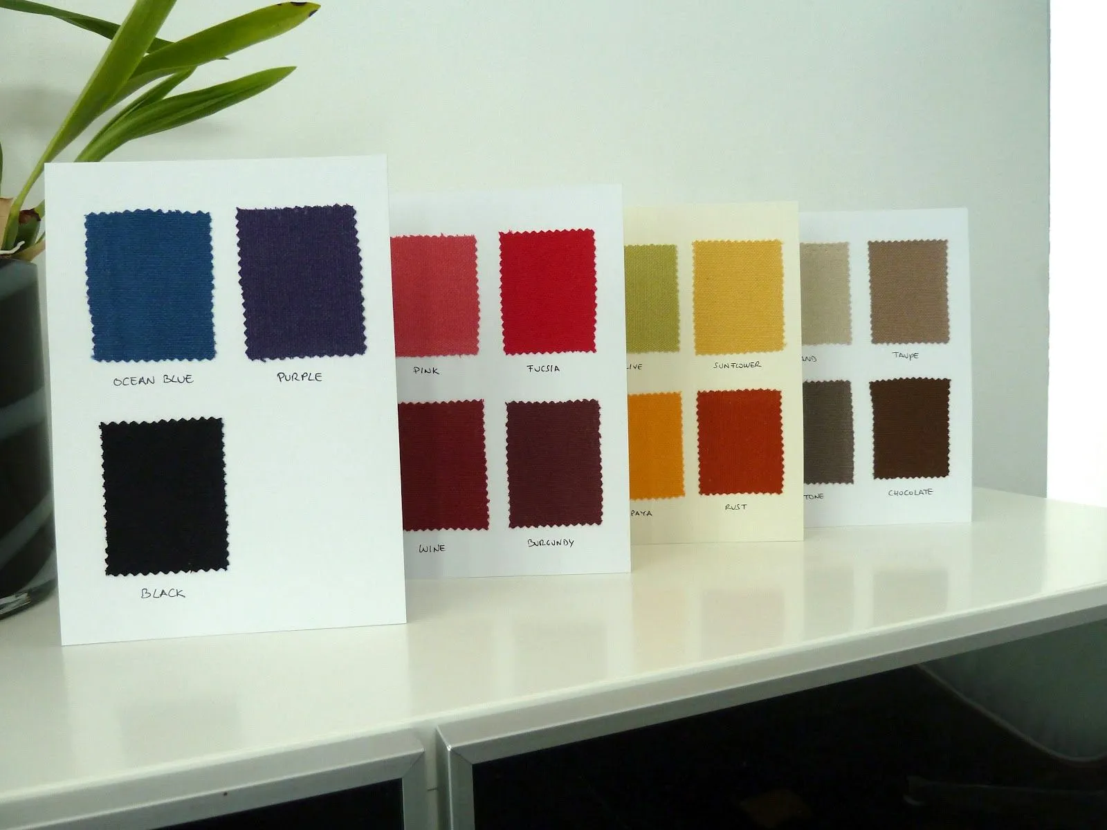 marabara: Fabric color cards