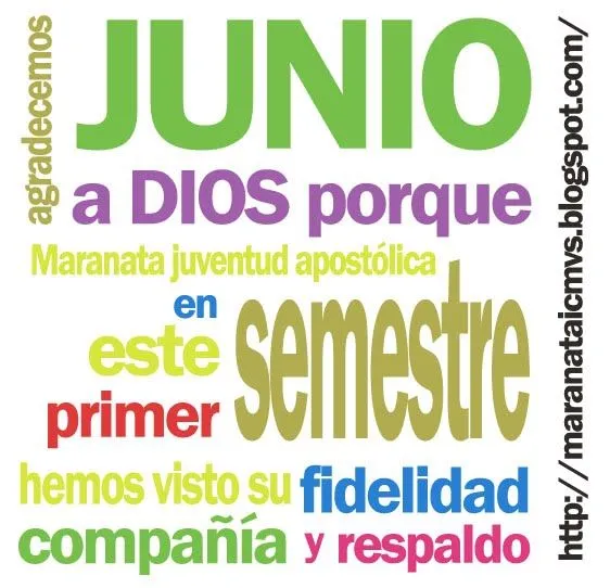 Maranata: Mensaje Juvenil de Junio