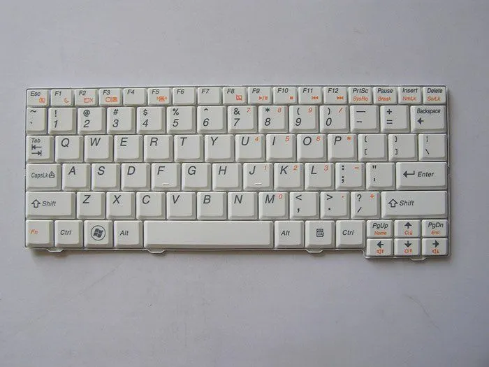 Marca nueva versión nos, color blanco teclado portátil, teclado ...