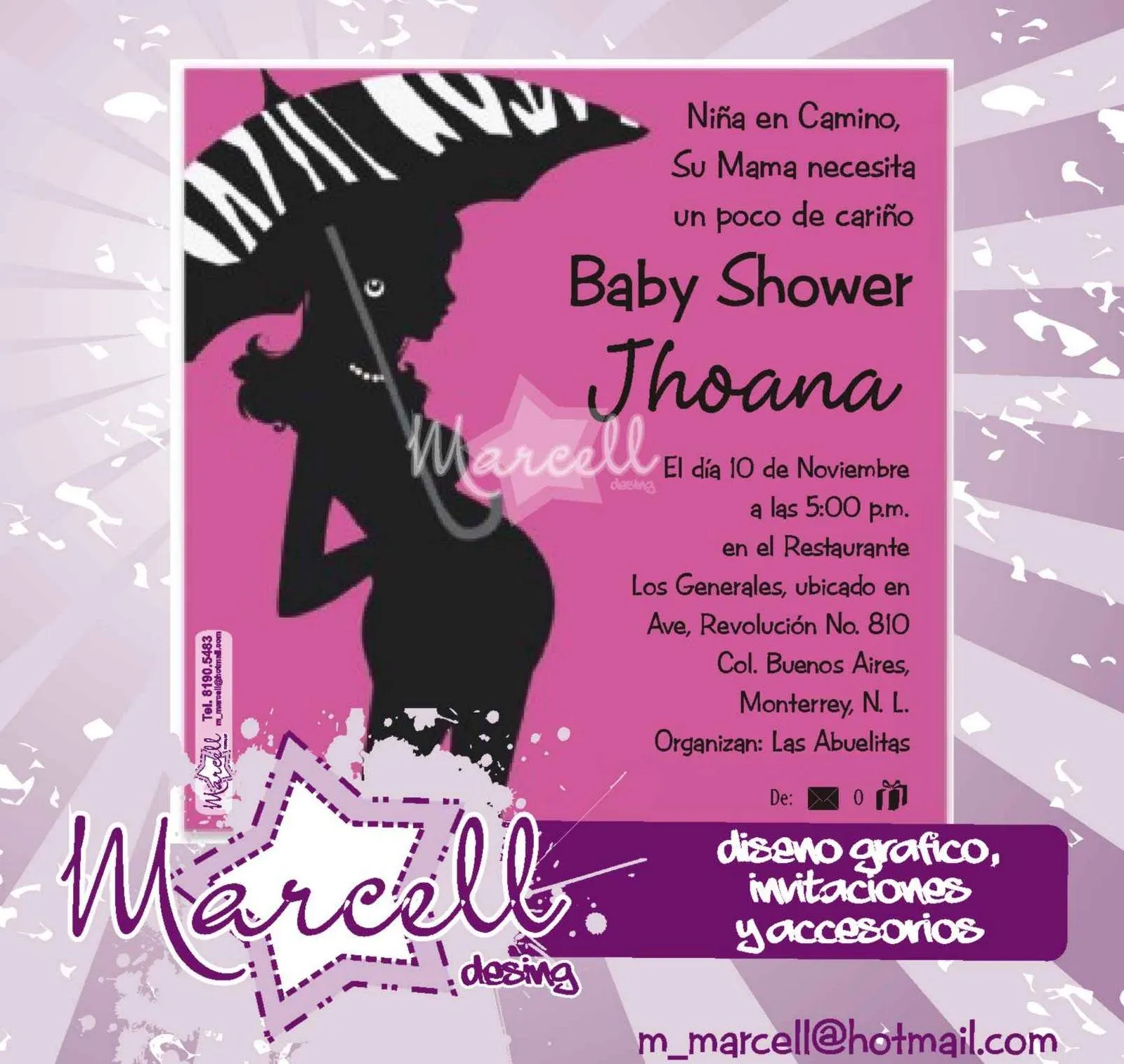 Marcell Design: Invitacion Baby Shower