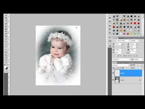 Marco desvanecido Caritas de Bebe #Photoshop - YouTube