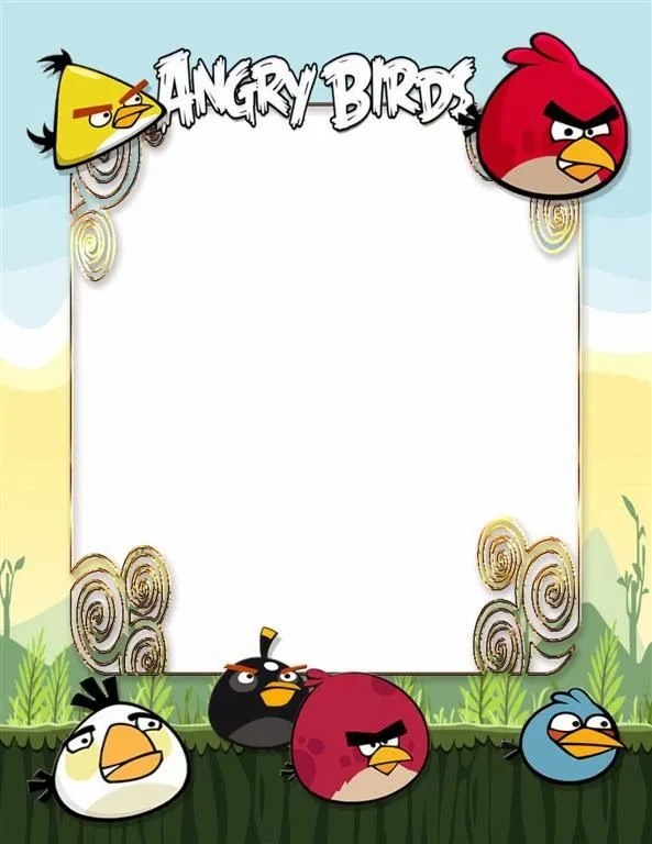 Marco digital para fotos de los Angry Birds - Frames