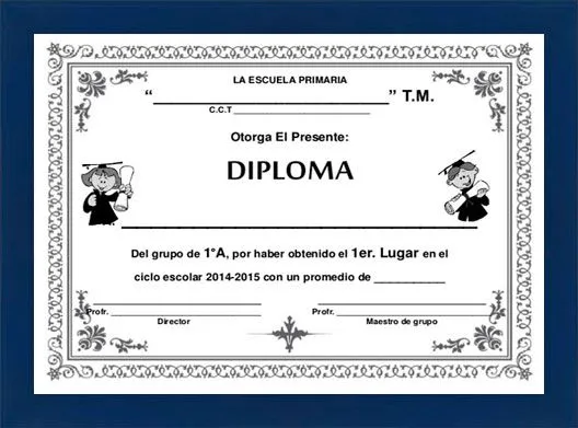 Marco para Diploma Din-A4 Azul Marino (CU0011543) - ENMAR-K2