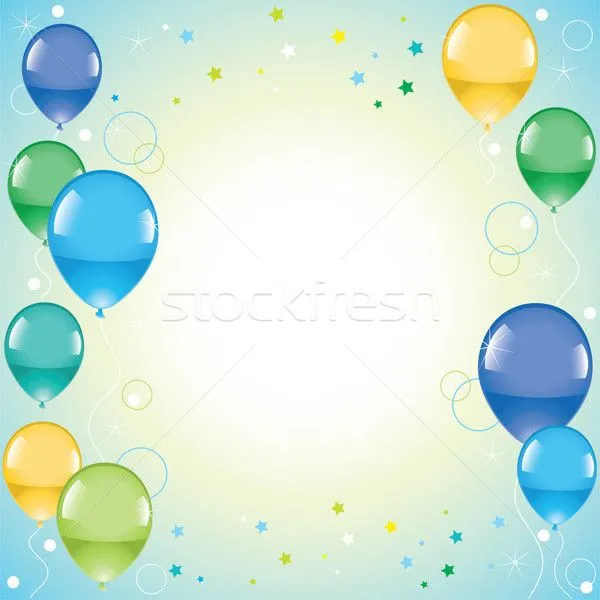 Globos de cumpleaños de vector - Imagui