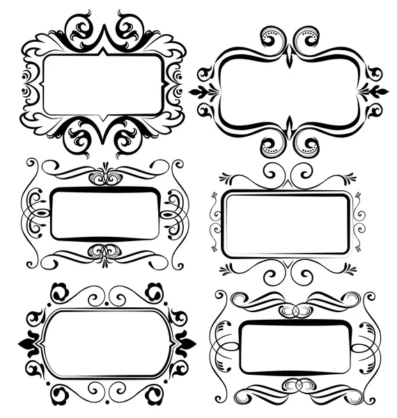 Marcos antiguos vintage Vector diseños — Vector stock © Glopphy ...