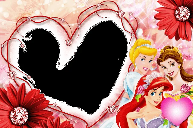 Marcos de caritas de princesas - Imagui