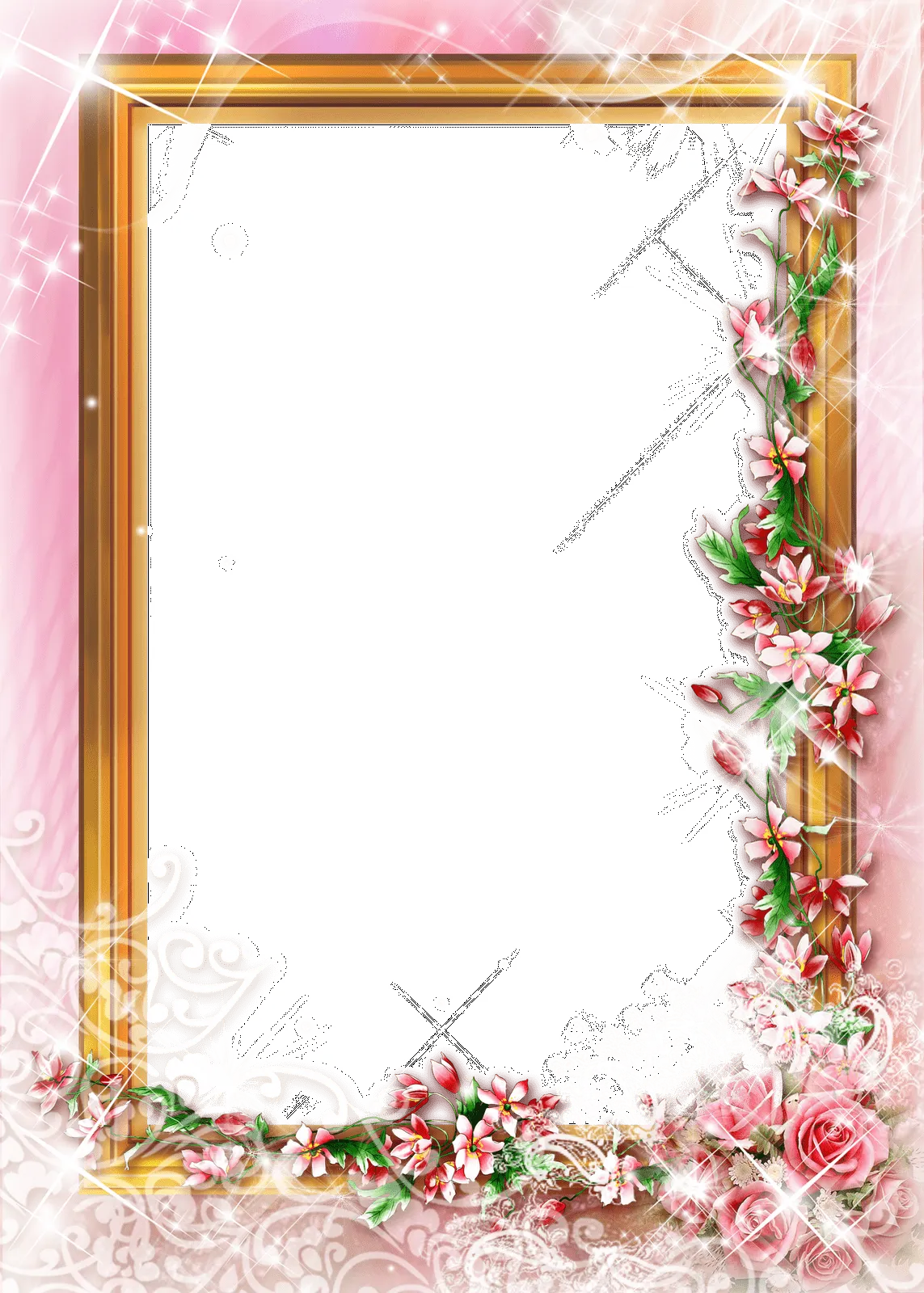 Marcos florales en png - Imagui