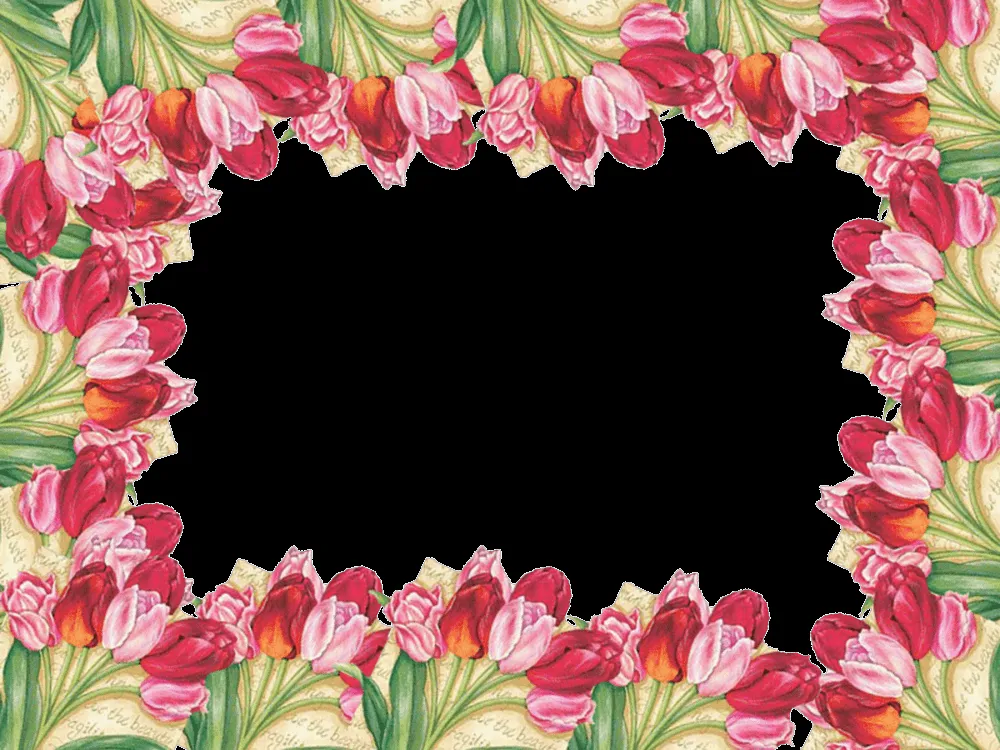 5 Marcos de Flores PNG Distintos diseños. ~ Marcos Gratis para ...