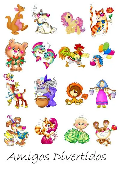 Marcos para fotos Gratis.: Cliparts Personajes Infantiles