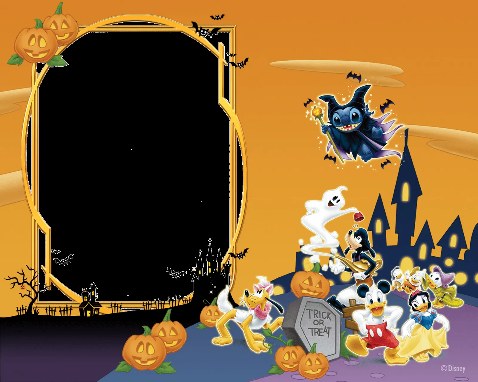 Marcos para fotos de Halloween Mickey, Winnie the Pooh, Hello ...