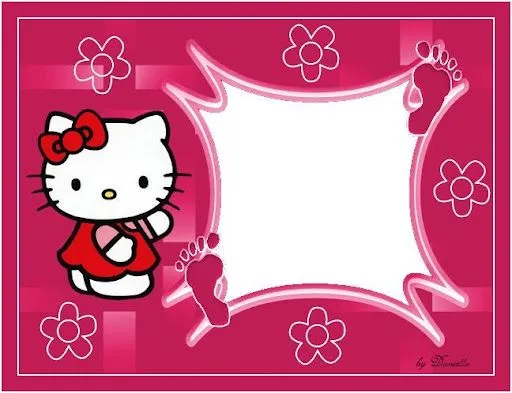 Marcos para fotos de Hello Kitty gratis - Imagui