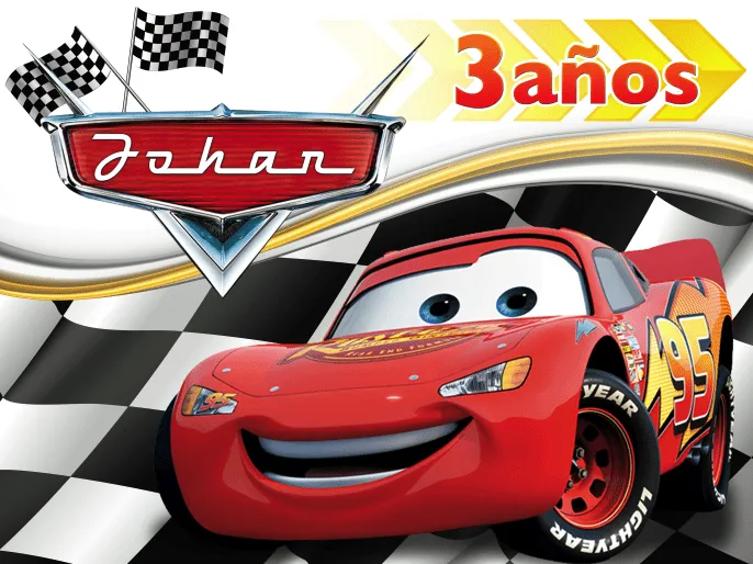 Tarjetas de cumpleaños de Rayo Mcqueen - Imagui