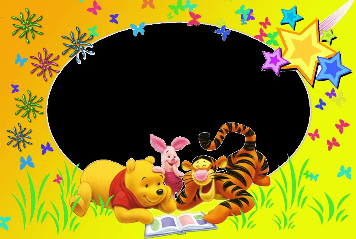 Marcos de Fotos de Winnie de Pooh y Tiger ~ Marcos Gratis para ...