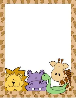 MARCOS DE HOJAS PARA NIÑOS Y NIÑAS