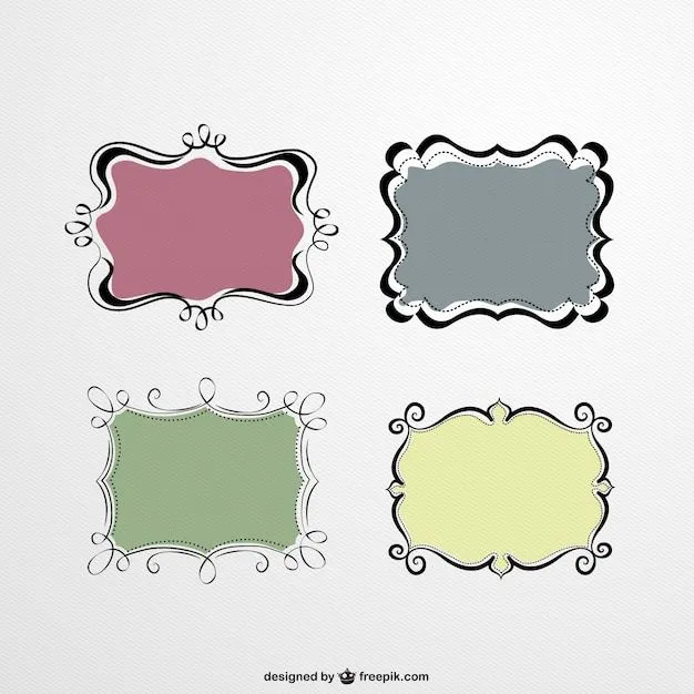 Marcos ornamentales de estilo retro | Descargar Vectores gratis