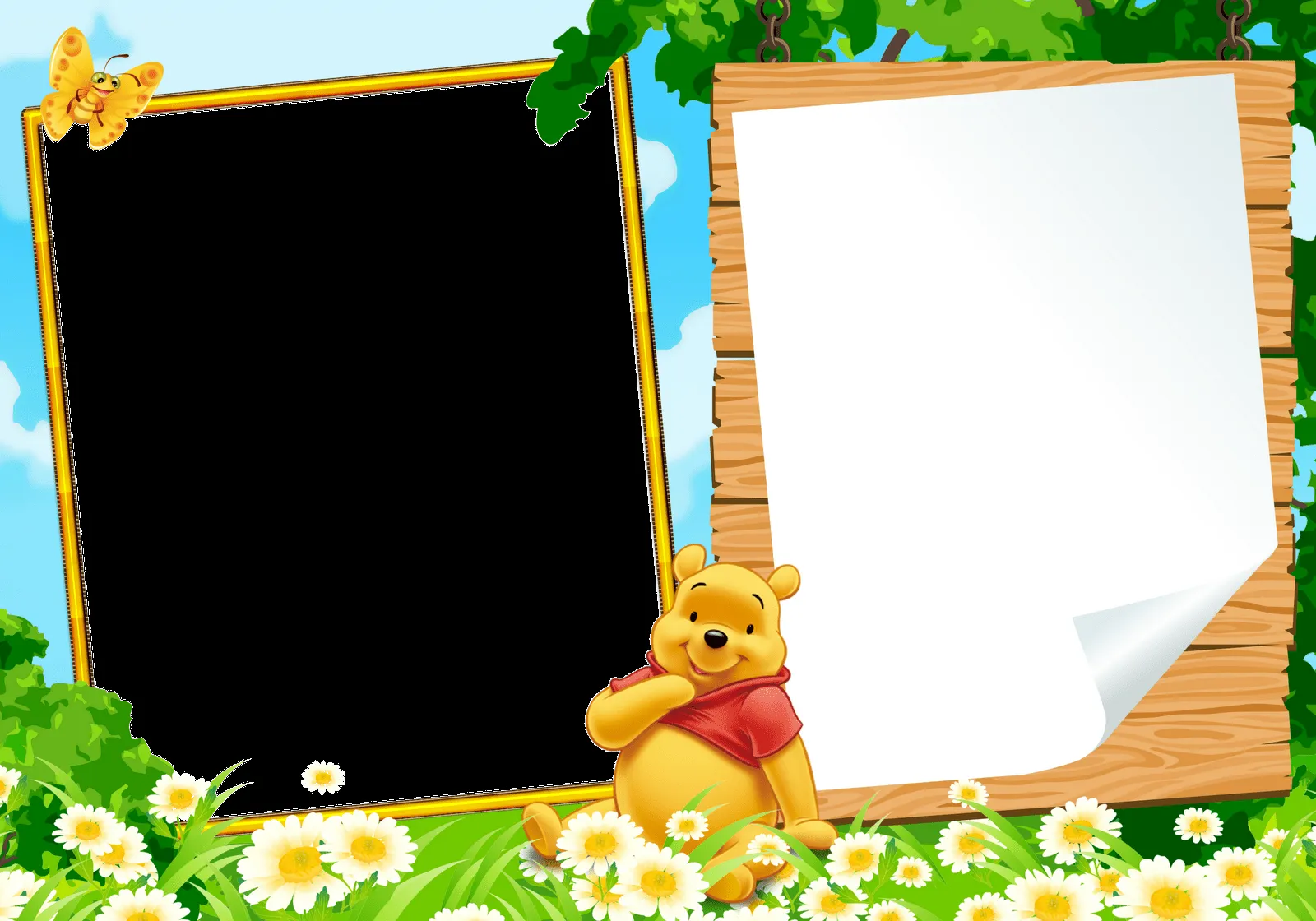 MARCOS PARA PHOTOSHOP Y ALGO MAS: WINNIE POOH