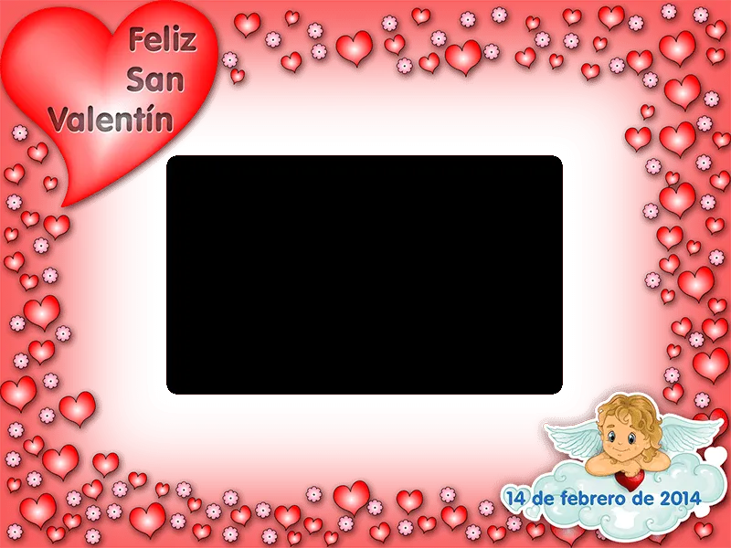 Marcos para San Valentín - Marcos en psd y png para descargar gratis.