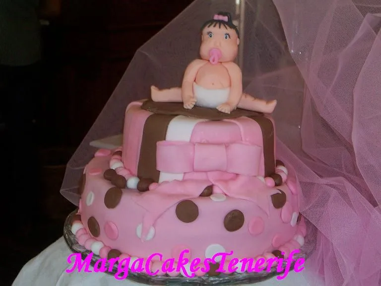 MargaCakesTenerife: Tarta Bebe Bautizo