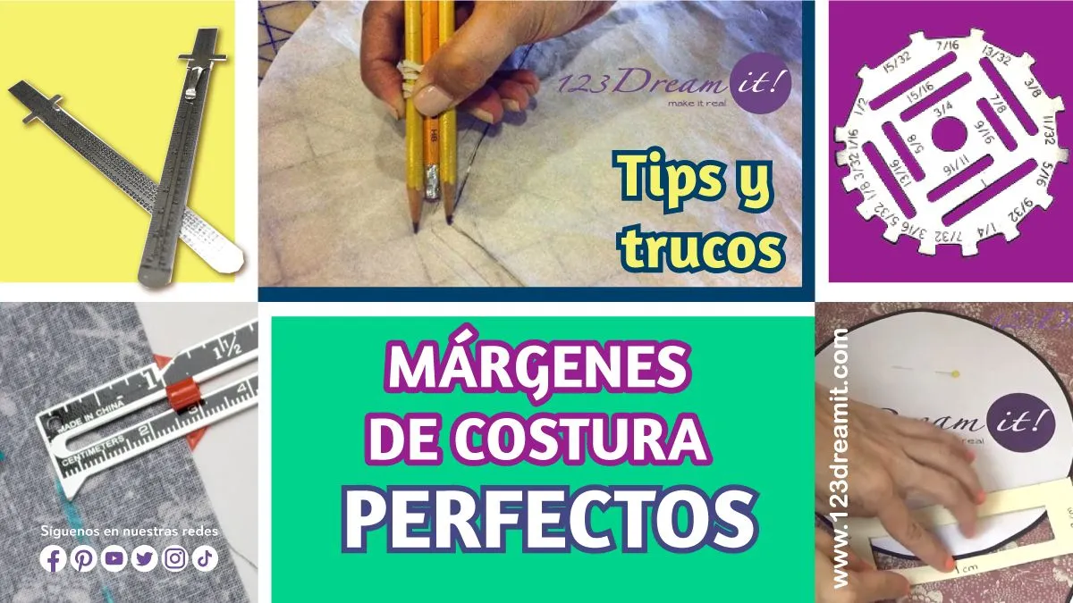 Márgenes de costura perfectos – consejos y trucos - 123 Dream it Blog de Costura