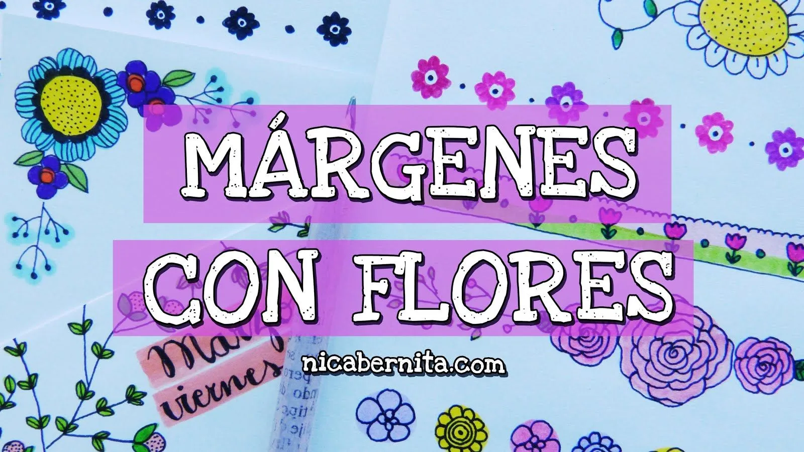 MÁRGENES CON FLORES 