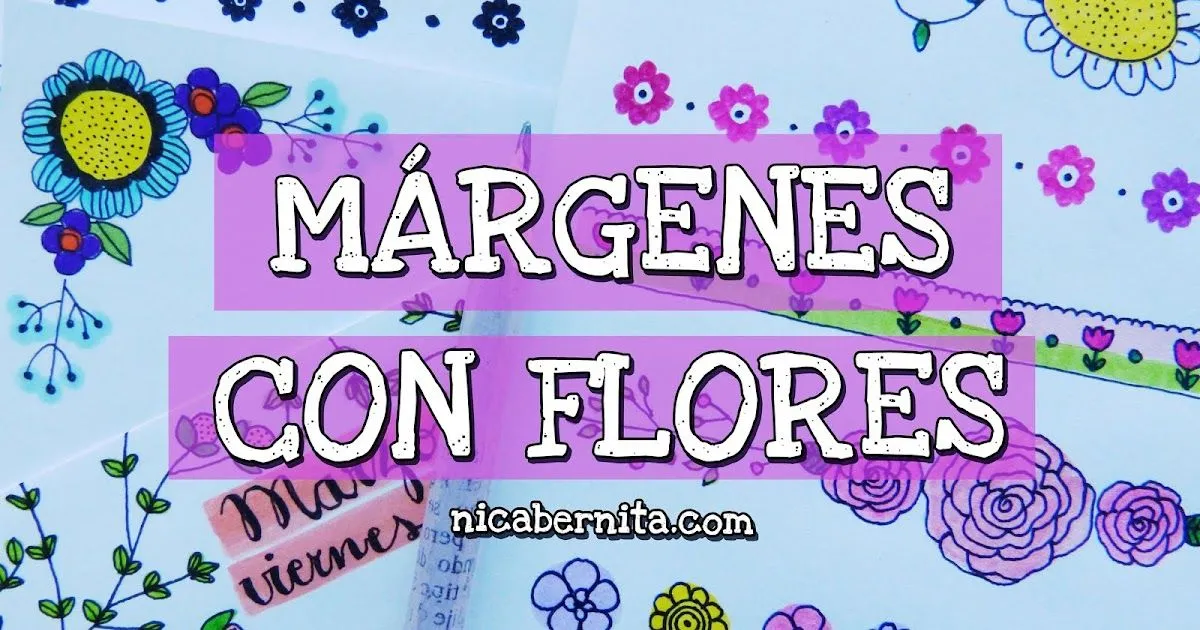 MÁRGENES CON FLORES