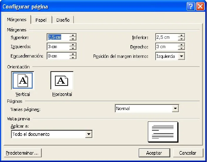 Margenes de hojas en word - Imagui