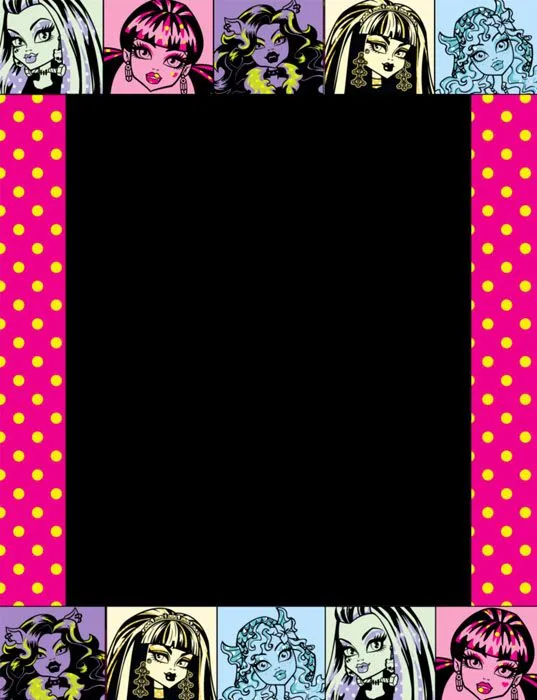 Bordes de monster high - Imagui