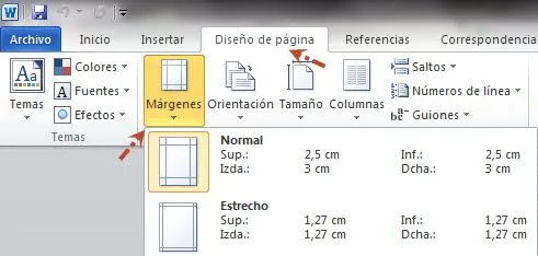 Como Poner las margenes en Word 2010 - Configurar Pagina ...