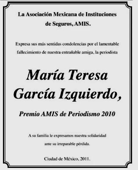 María Teresa García Izquierdo | Blog de AMIS