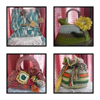 Maria´s Todo Fieltro: Carteras tejidas al crochet