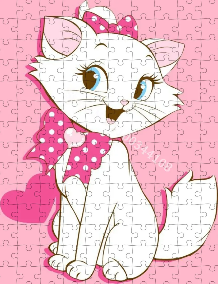 Marie Cat Disney-rompecabezas de dibujos animados para niños y adultos,  juguetes educativos creativos, 300/500/1000 piezas - AliExpress