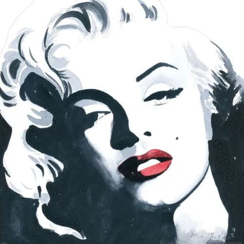 Marilyn Monroe stencil | Flickr - Photo Sharing!