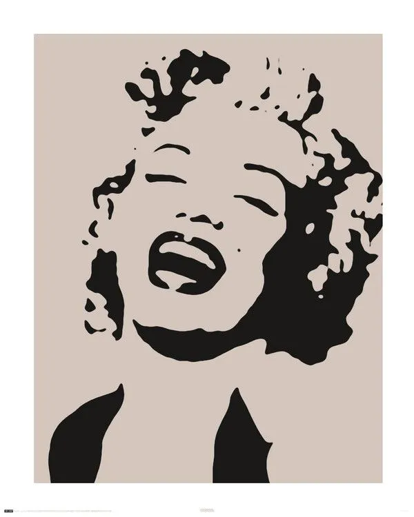 MARILYN MONROE - stencil tarjetas | tarjetas electrónicas gratis