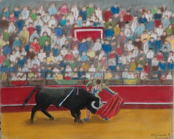 Marinela y sus pinturas: Corrida de toros