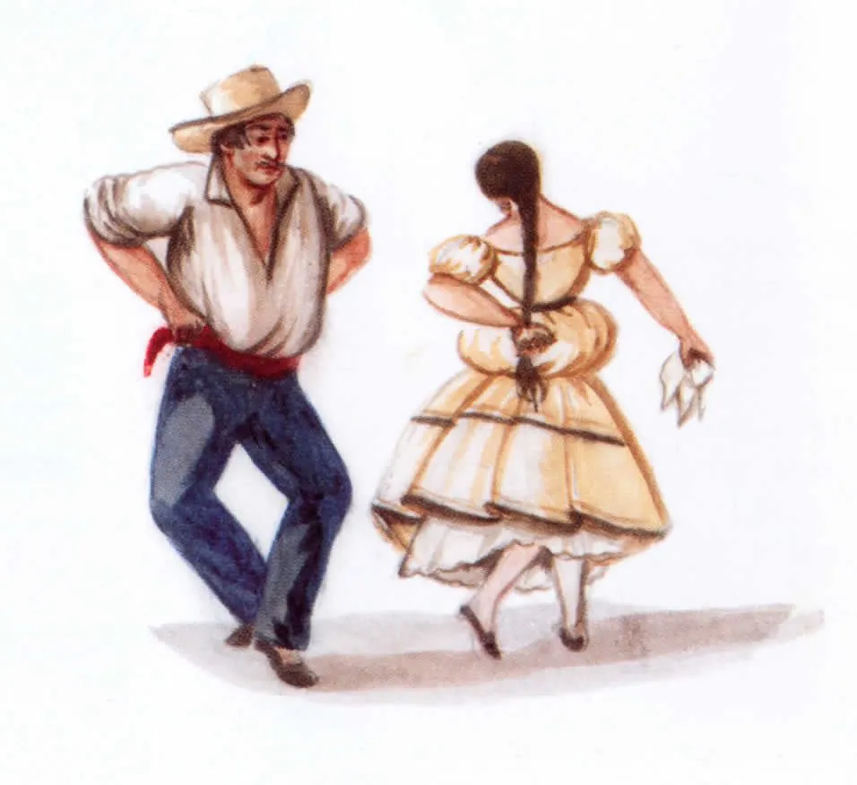 La marinera es un baile de pareja suelto, el más conocido de la ...