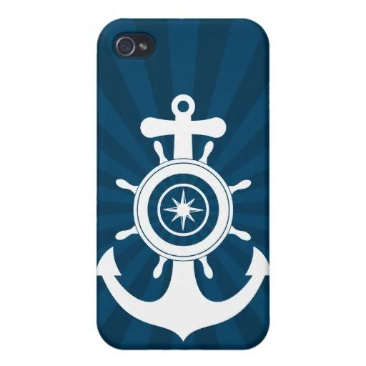 Marinero del ancla iPhone 4/4S fundas de Zazzle.