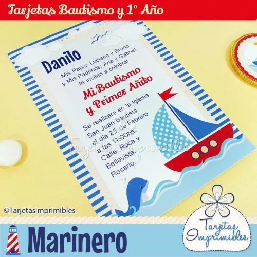 tarjetas para imprimir con barcos marinero | ♥Imprimibles ...