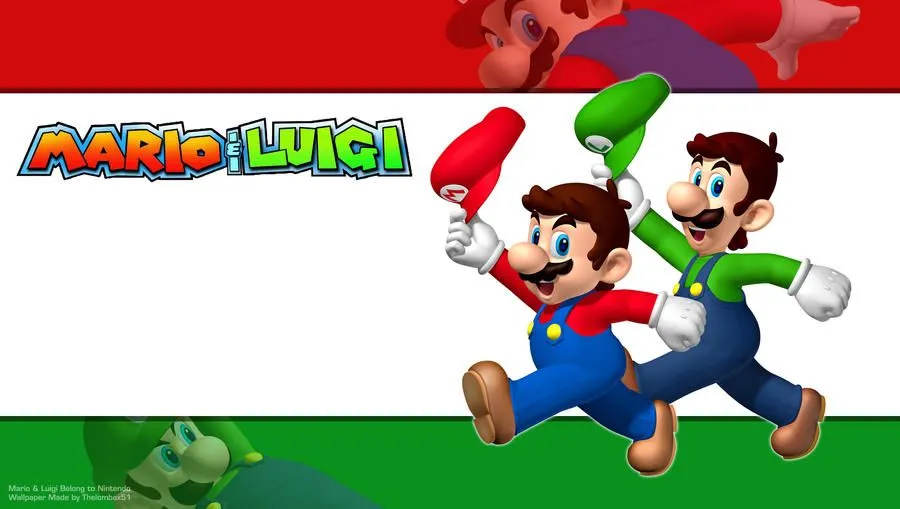 Mario and Luigi Wallpaper by RatchetMario on DeviantArt