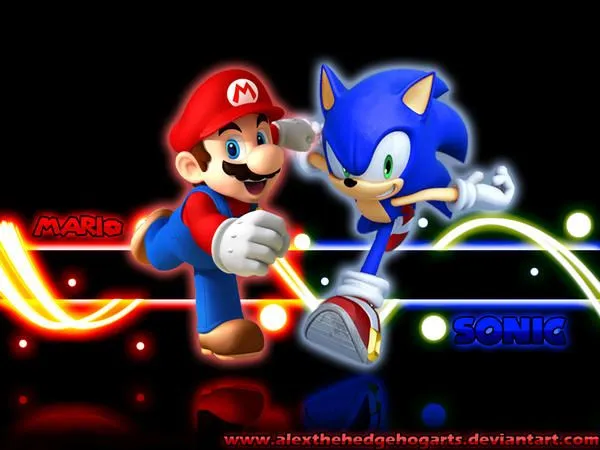 Mario and Sonic Wallpaper by AlexTHF on DeviantArt