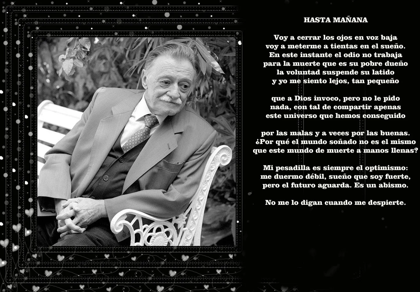 POR SIEMPRE MARIO BENEDETTI EN EL TERCER ANIVERSARIO DE SU MUERTE ...