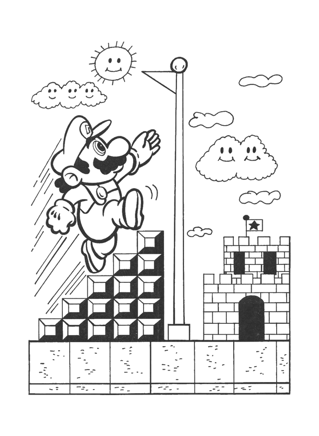 Mario Bros 2 Colouring Pages | Mario coloring pages, Super mario coloring  pages, Coloring pages