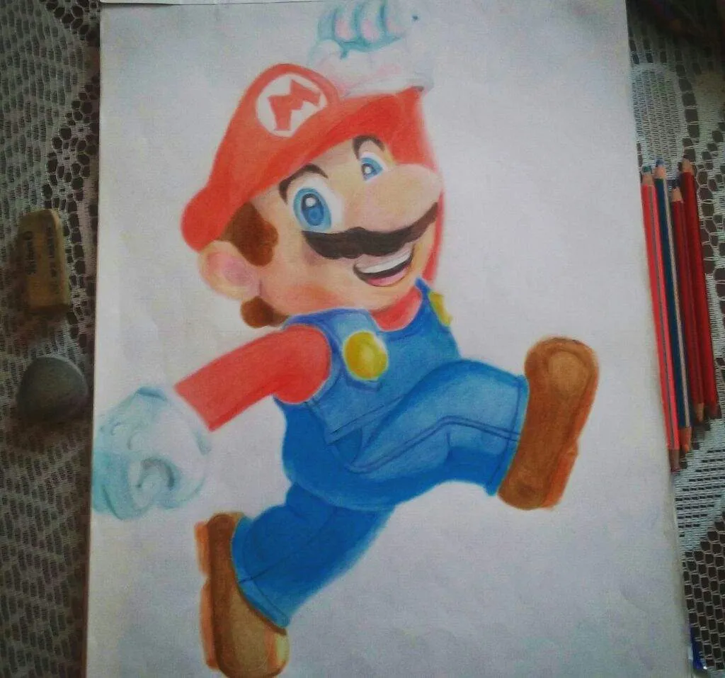 mario bros con lapices de colores | •Arte Amino• Amino