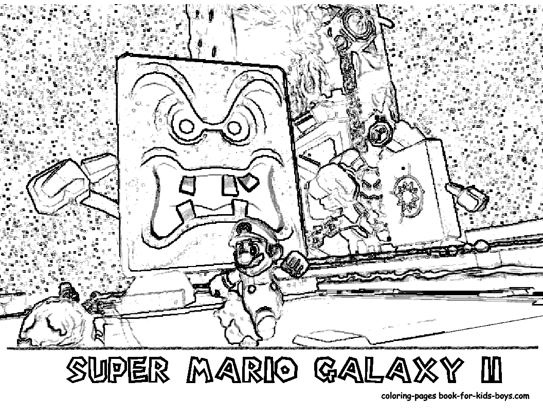 Mario galaxy colorear - Imagui