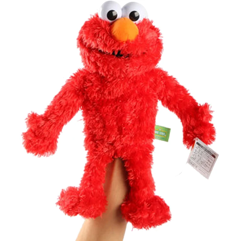 Marioneta Original de Barrio Sésamo para niños, juguete de felpa suave, Elmo,  monstruo de galletas, muñeca de marionetas de mano, regalos de navidad -  AliExpress