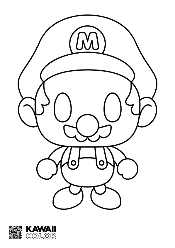 Marios Bros para colorear