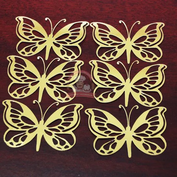 Mariposa Decorativa De Cake Topper Color Dorado (6 PIEZAS) – El Mundo de la  Repostería